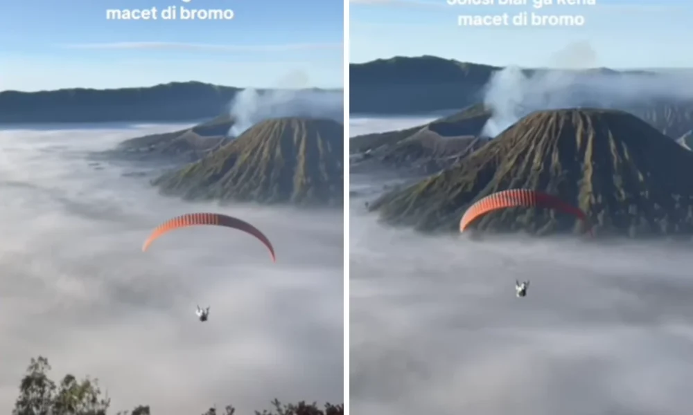 Gubernur jatim buka suara soal aktivitas paralayang di bromo