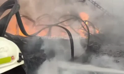 Gudang karpet di sunter jakut terbakar hangus, 19 unit damkar dikerahkan