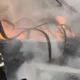 Gudang karpet di sunter jakut terbakar hangus, 19 unit damkar dikerahkan