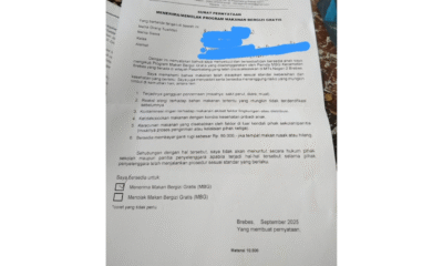 Heboh surat perjanjian mbg, orang tua tak boleh tuntut jika anak keracunan