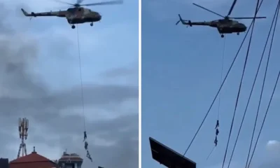 Hindari amukan massa, menteri nepal dan keluarga dievakuasi pakai helikopter