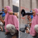 Ibu kerudung pink yang jadi simbol aksi protes diduga alami gangguan jiwa