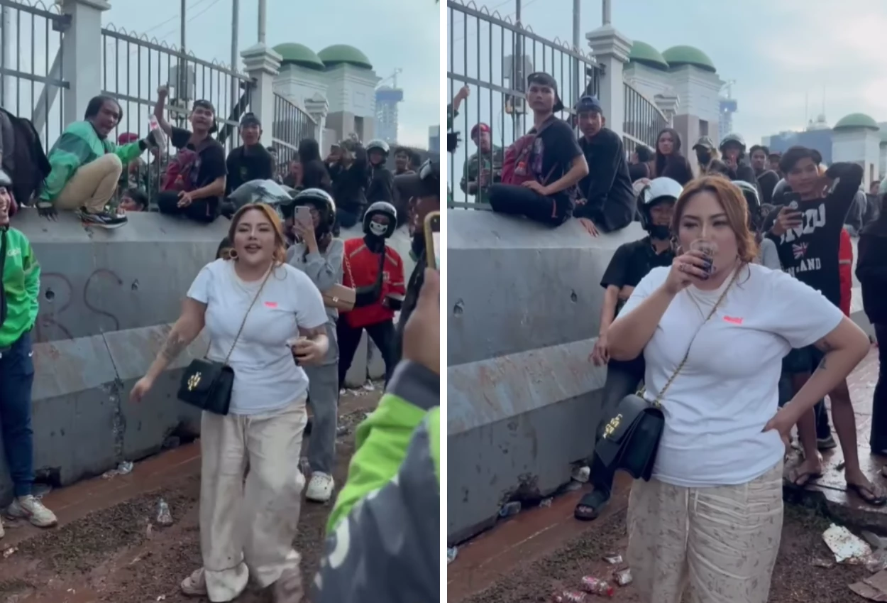 Ikut demo turun ke lapangan, lisa mariana gue tiban apa nih gedung