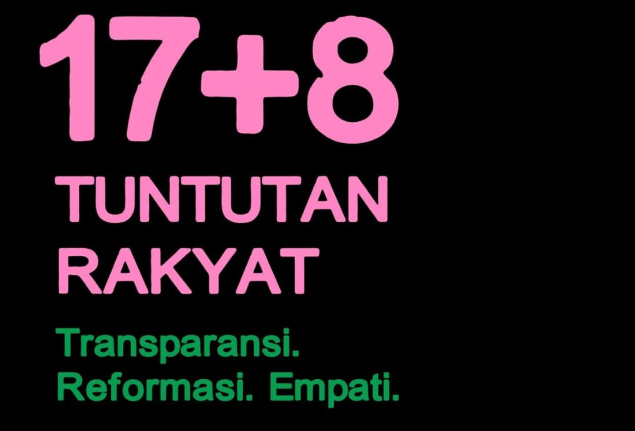 Isi 17+8 tuntutan rakyat yang marak digaungkan di media sosial