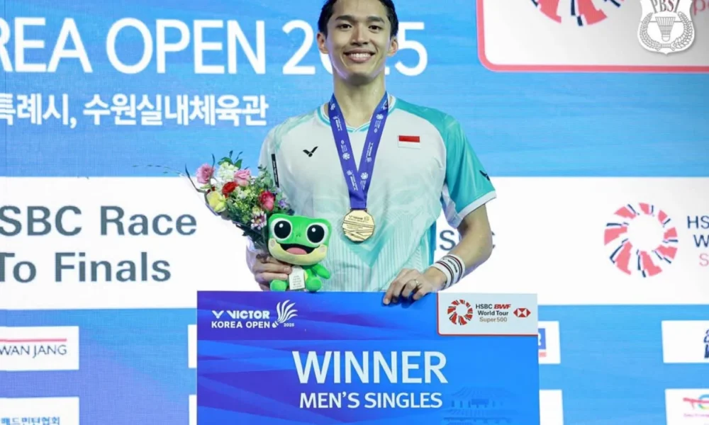 Jonatan christie rebut gelar juara korea open 2025 usai tumbangkan anders antonsen