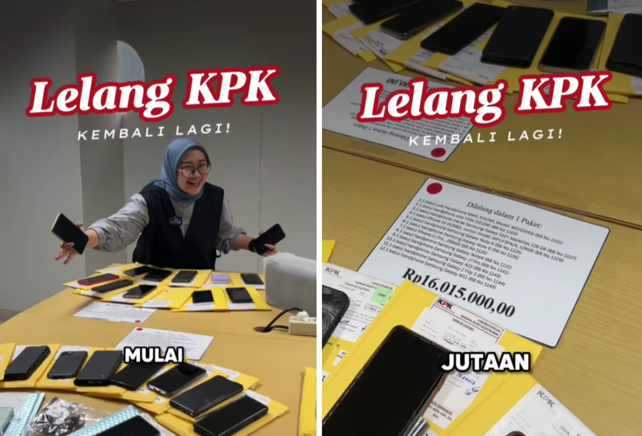 Kpk lelang barang koruptor hari ini, ada mobil hingga iphone