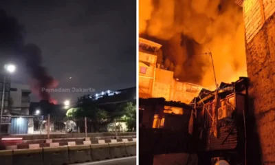 Kebakaran hanguskan permukiman di senen jakarta pusat, 100 personel damkar dikerahkan