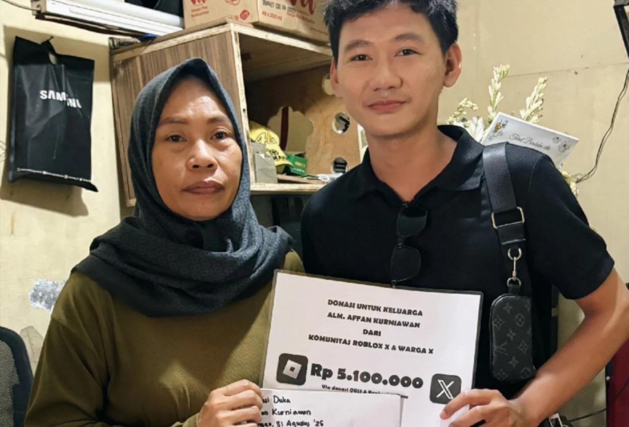 Komunitas roblox galang dana untuk keluarga affan kurniawan