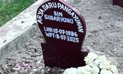 Makam arya daru dirusak, keluarga laporkan kasus ini ke polisi