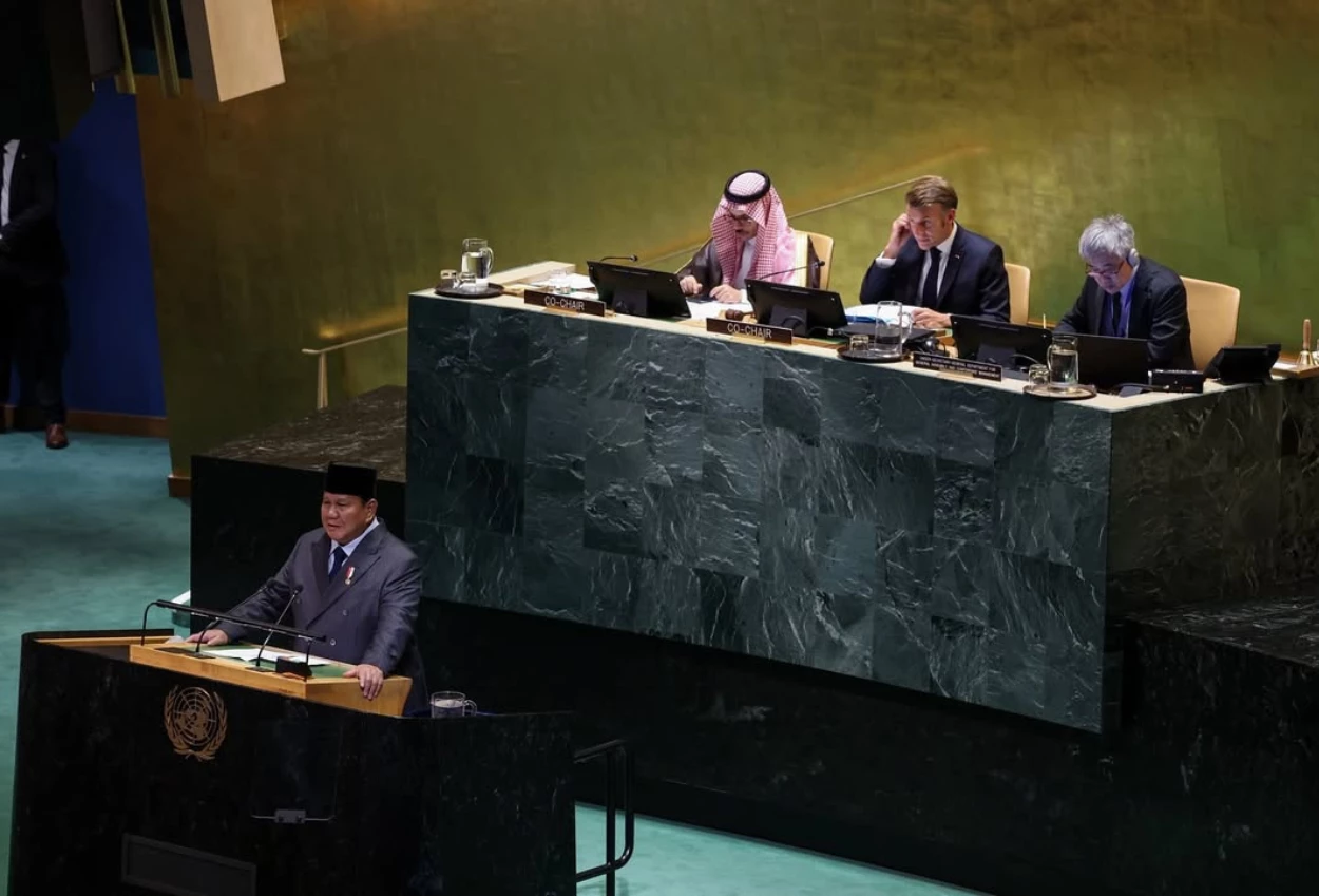 Mikrofon prabowo mati saat pidato pbb, kemenlu pidato lebih lima menit, mic dimatikan