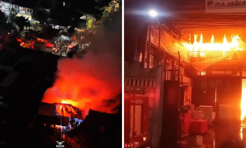 Pabrik konstruksi di tangsel ludes terbakar, 20 damkar dikerahkan