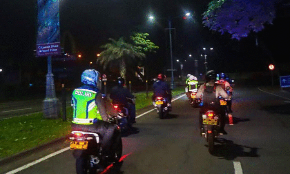 Polisi gelar patroli skala besar di tangerang selatan
