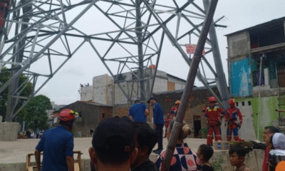Pria di jakut turun sendiri usai bertahan 46 menit di sutet, mau bunuh diri