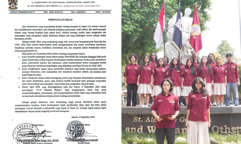 Sma di jaksel kami menolak pandangan pelajar tak perlu berpartisipasi dalam demokrasi