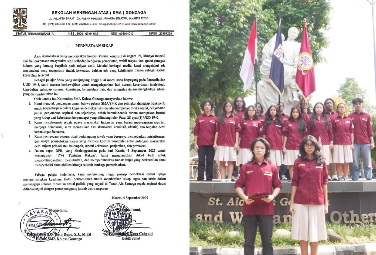 Sma di jaksel kami menolak pandangan pelajar tak perlu berpartisipasi dalam demokrasi