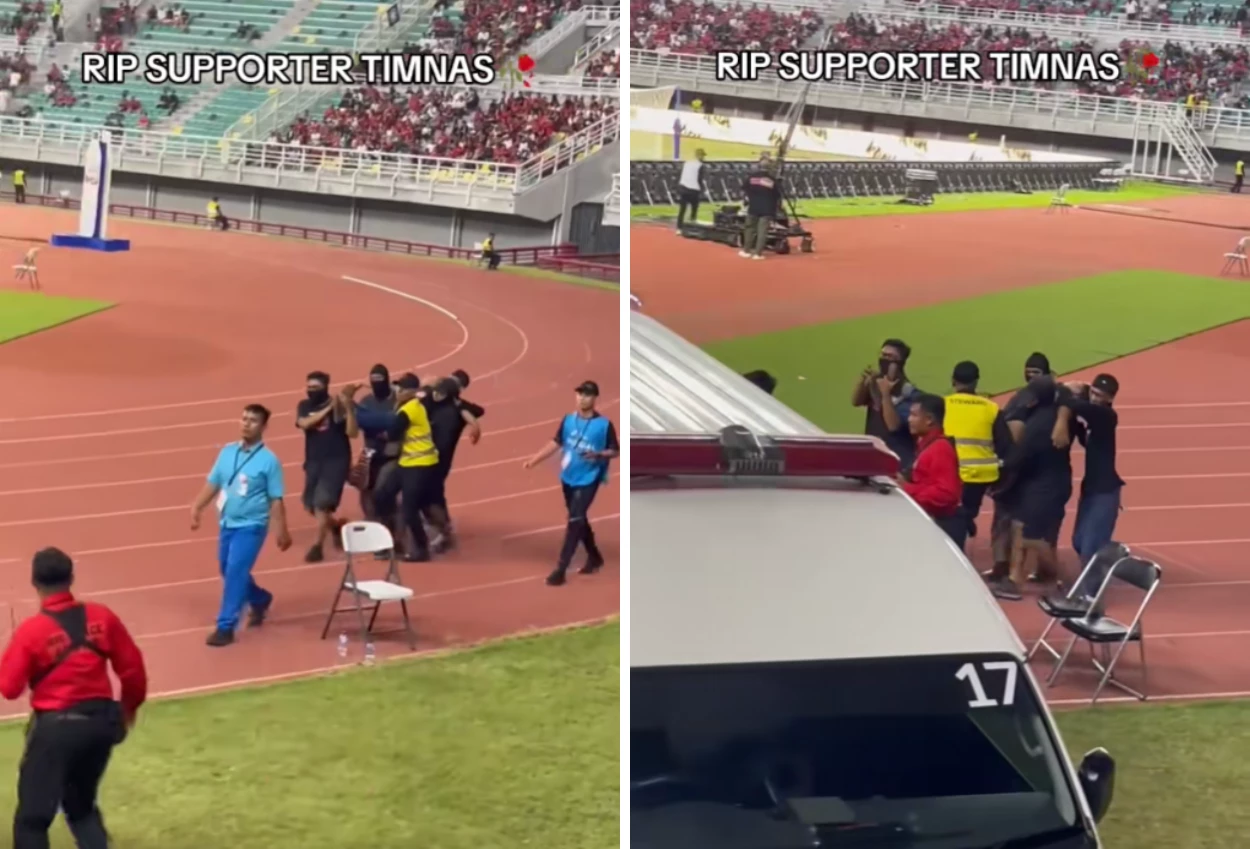 Suporter timnas indonesia meninggal saat nonton laga lawan lebanon di gelora bung tomo