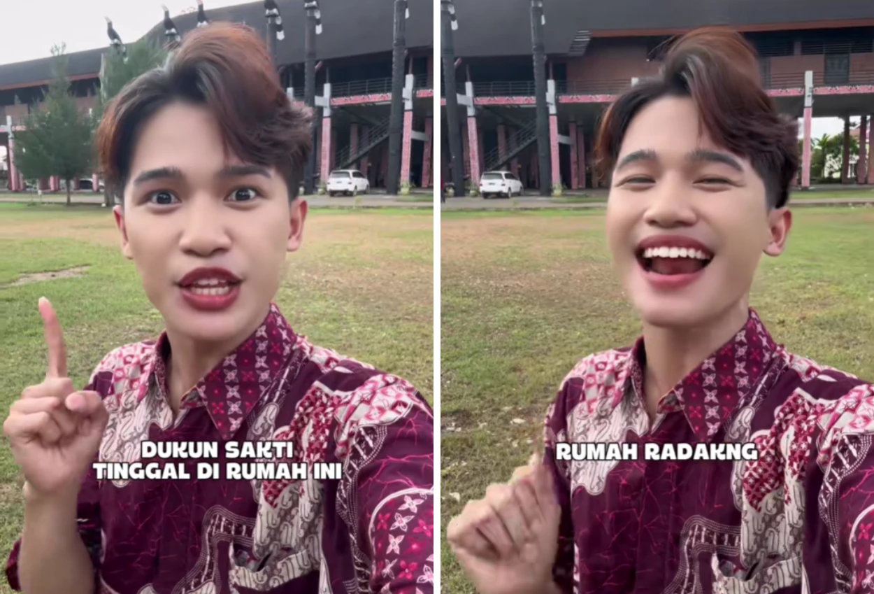 Tiktoker riezky kabah dilaporkan ke polisi usai bikin konten fitnah guru dan hina suku dayak