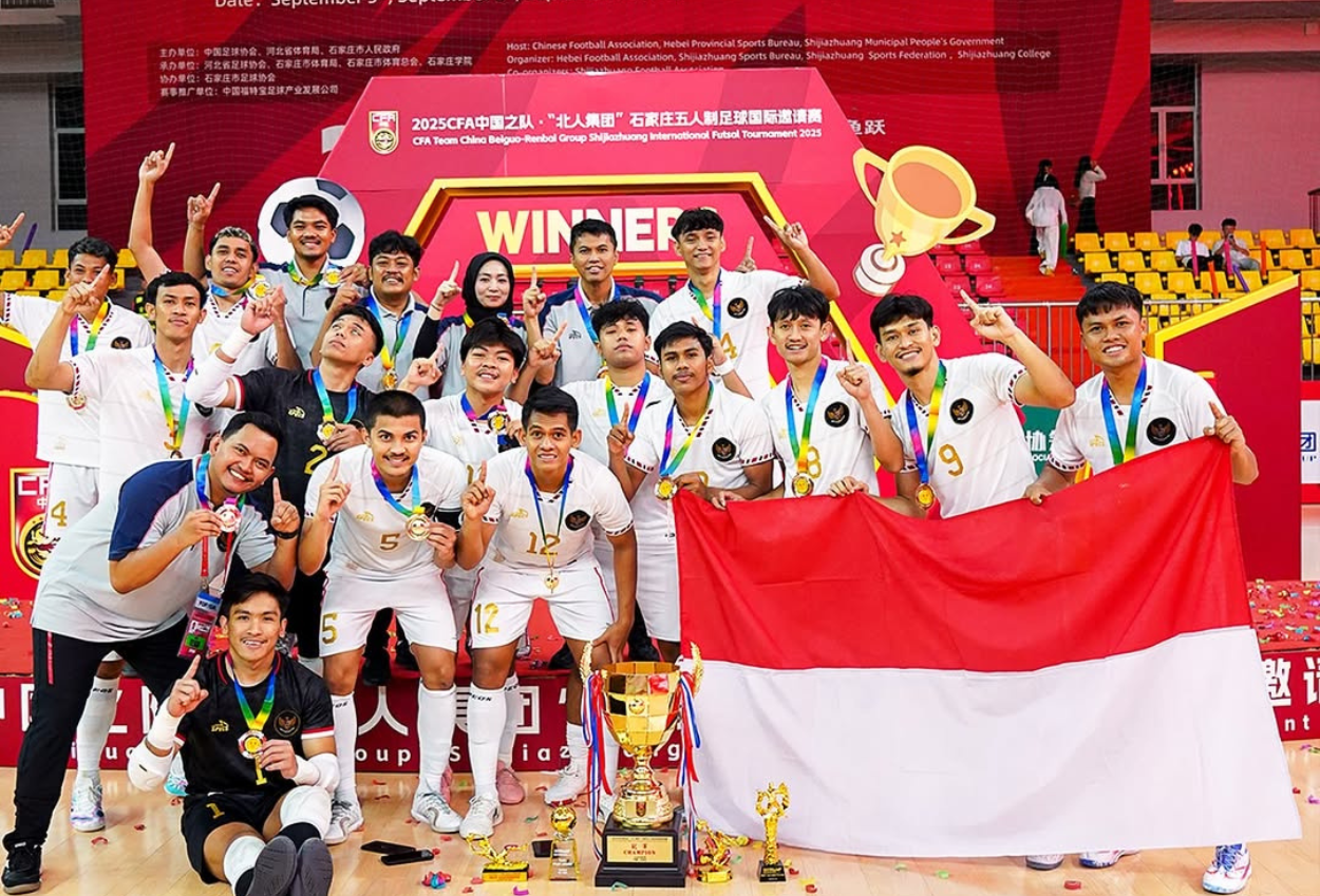 Timnas futsal ri juarai turnamen internasional cfa usai taklukkan denmark 4 2 (1)