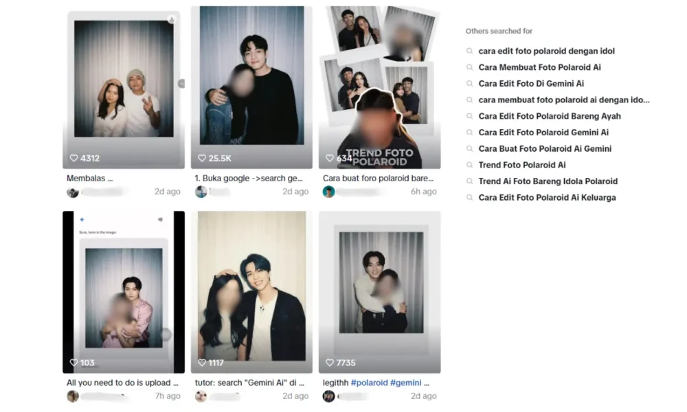 Tutorial bikin foto polaroid bareng idol k pop pakai gemini ai
