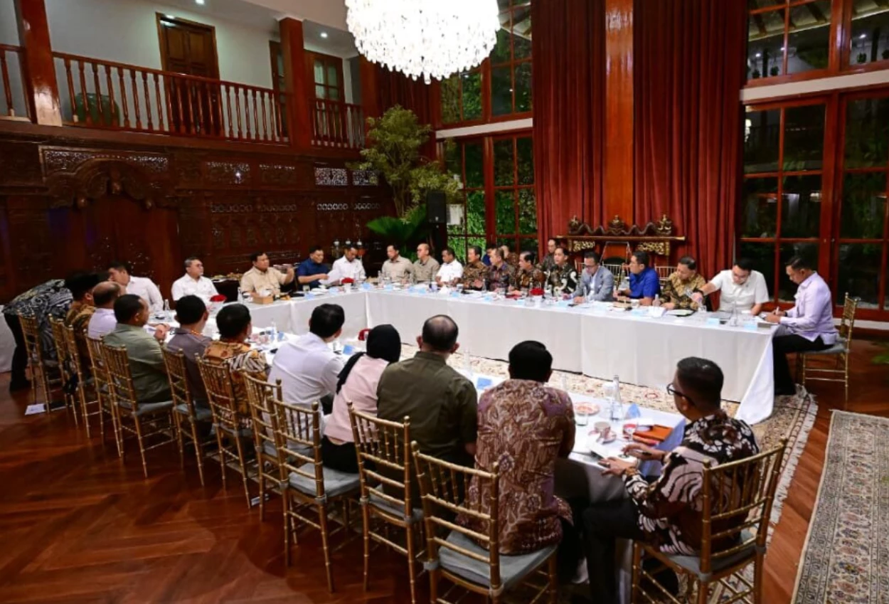 Usai lawatan, prabowo langsung gelar rapat bahas mbg hingga ketahanan pangan