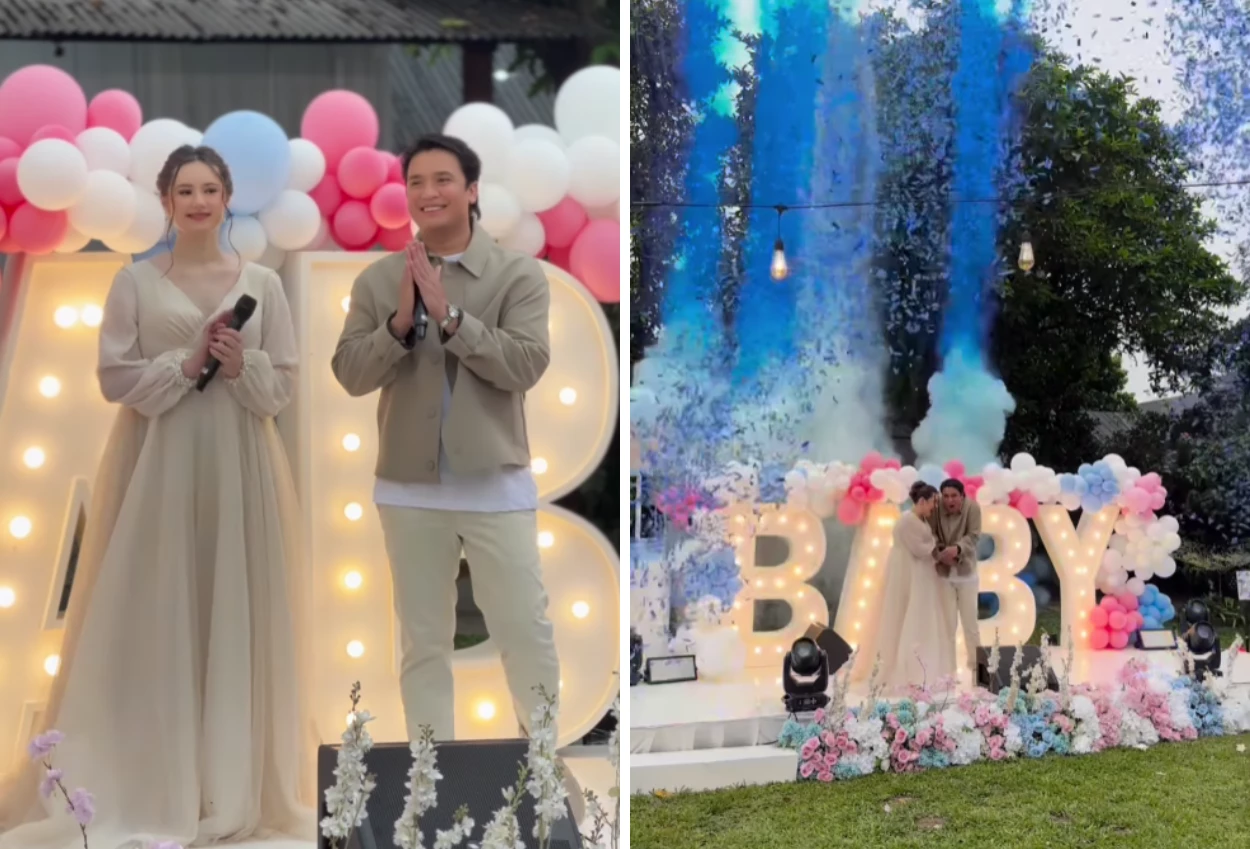 Vika kolesnaya dan billy syahputra gelar gender reveal, calon buah hati berjenis kelamin laki laki