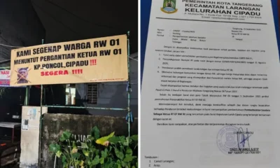 Viral! 9 ketua rt di cipadu tangerang dicopot langsung oleh lurah