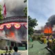 Viral! asrama polri di serpong ludes terbakar