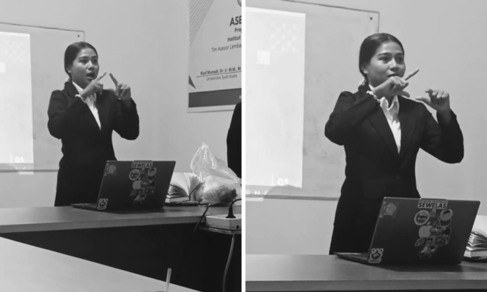 Viral! mahasiswi tunawicara di ambon sukses presentasi skripsi dengan bahasa isyarat