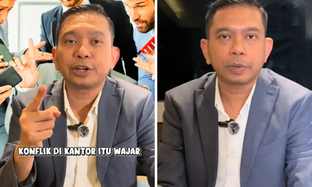 Viral! pria ini sebut punya konflik di kantor wajar, benarkah