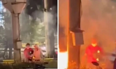 Viral! provokator pembakar fasilitas umum saat demo tertangkap kamera
