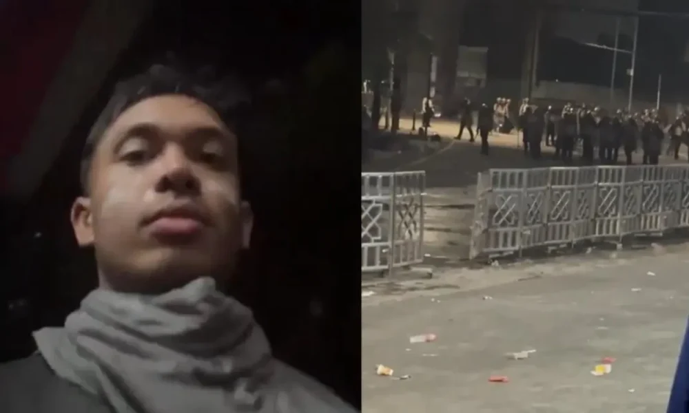 Viral! wartawan diduga diintimidasi aparat saat live demo