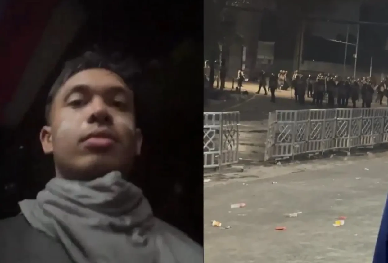 Viral! wartawan diduga diintimidasi aparat saat live demo