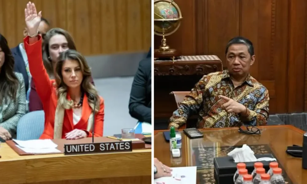 Wamenlu ri respons as yang kembali gunakan hak veto gencatan senjata palestina israel