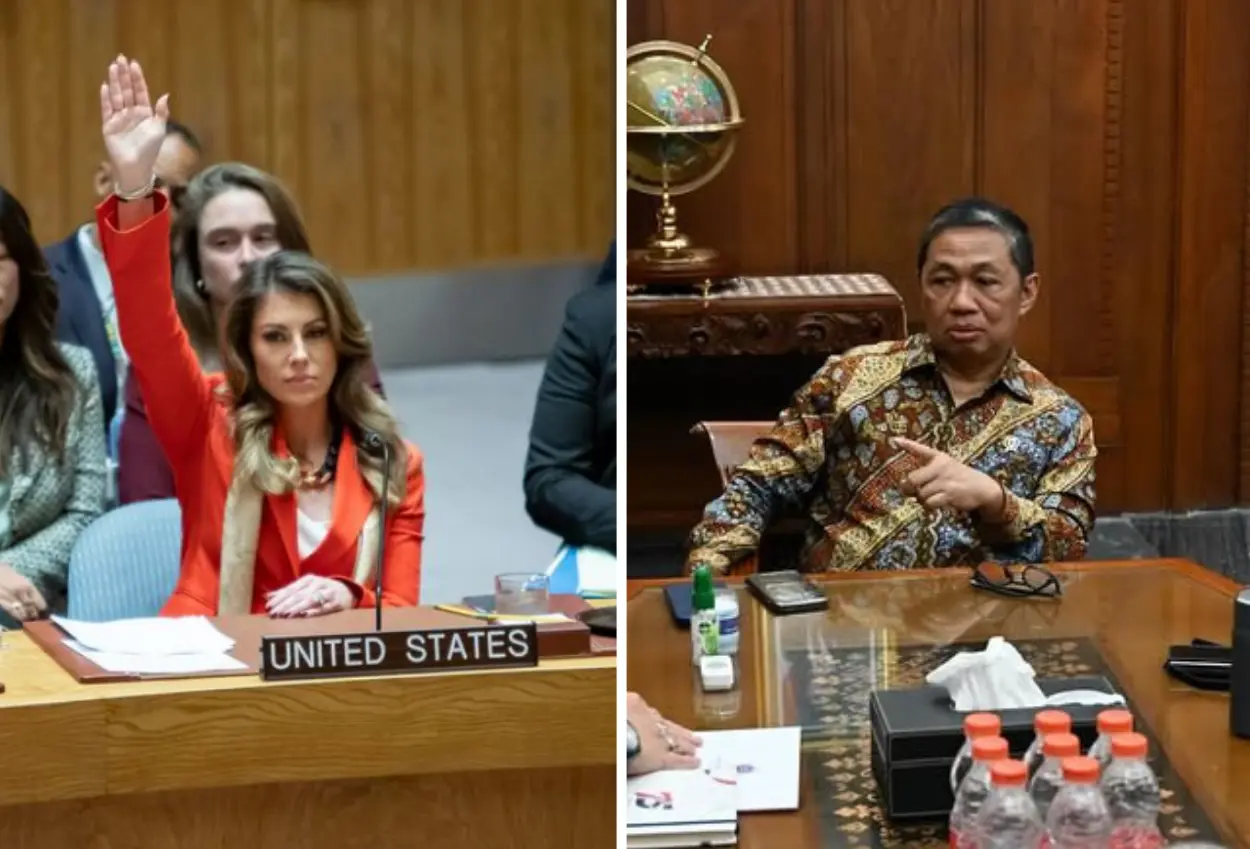 Wamenlu ri respons as yang kembali gunakan hak veto gencatan senjata palestina israel