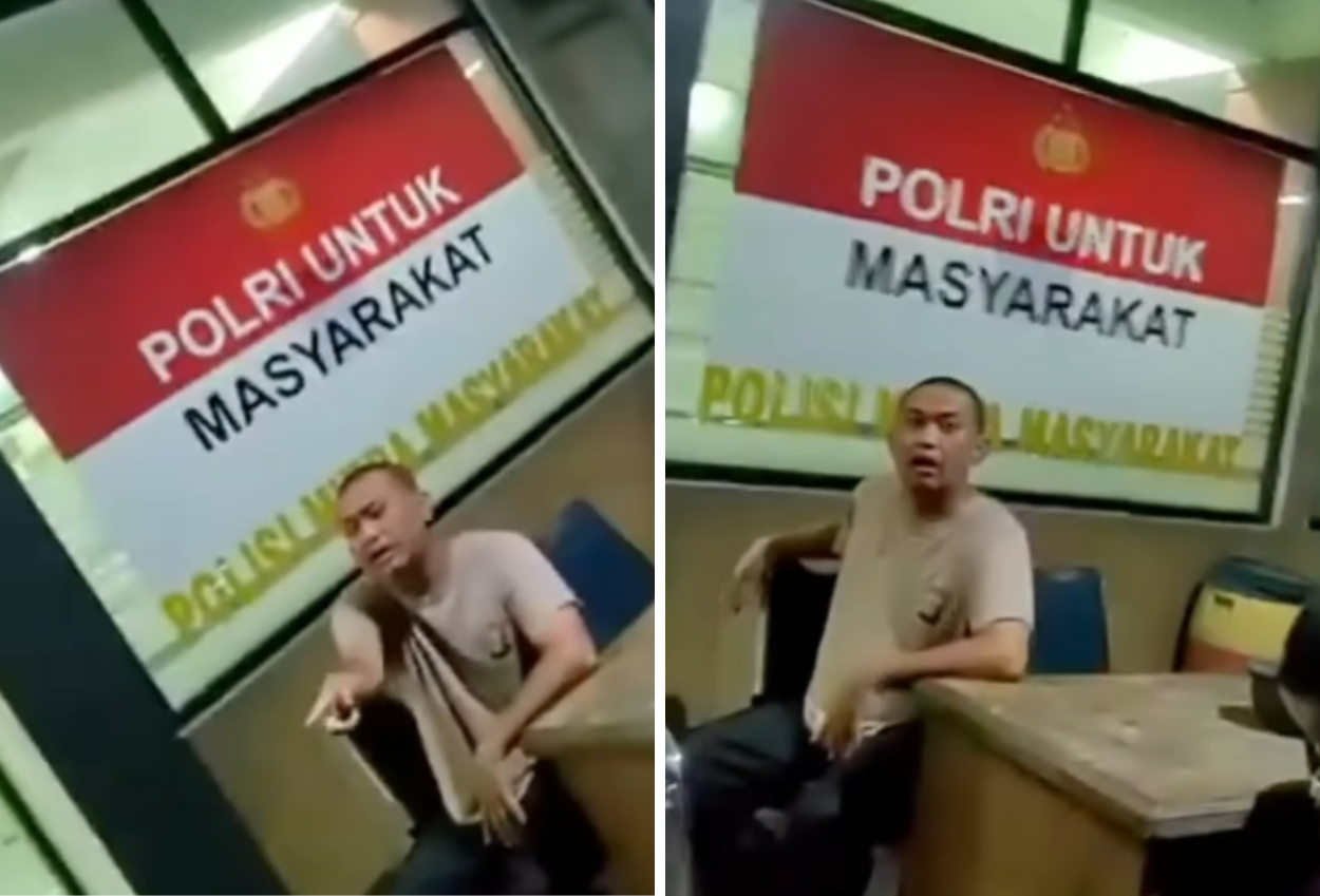 Warga bawa pelaku curanmor ke polsek cikarang, polisi udah lepasin aja