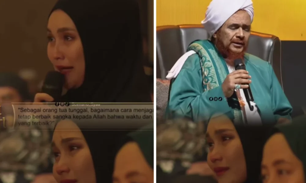 Ayu ting ting menangis di kajian habib umar, curhat lelah jadi ibu tunggal