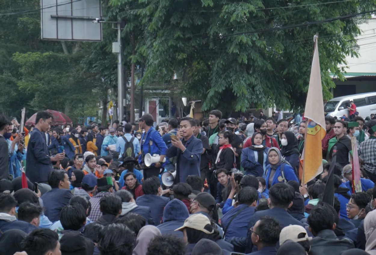 Bem si gelar demo hari ini bertepatan dengan satu tahun pemerintahan prabowo gibran