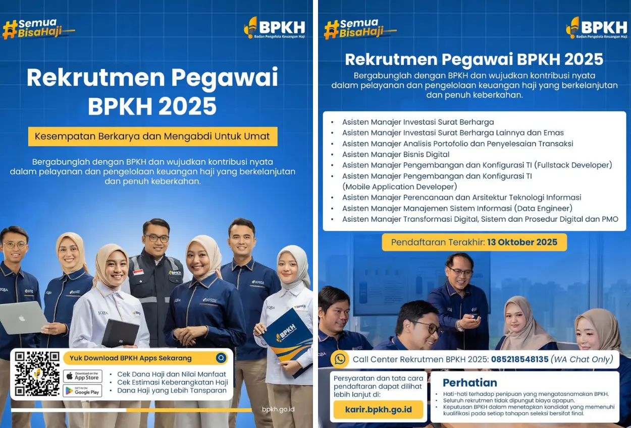 Bpkh buka 11 lowongan kerja, simak syarat dan cara daftarnya!