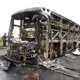 Bus di india ludes dilalap si jago merah, 25 penumpang tewas terbakar hidup hidup