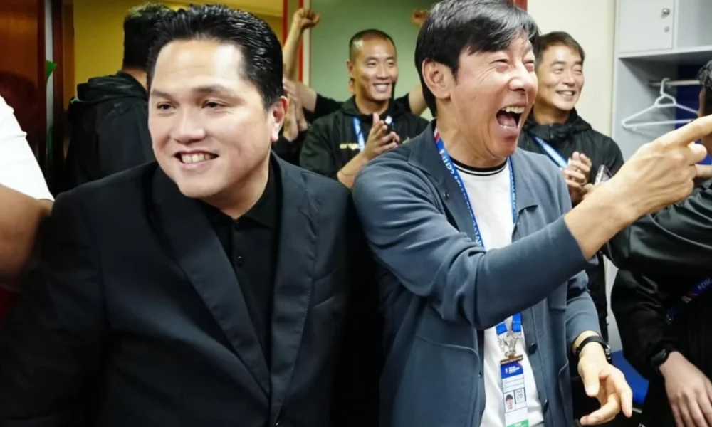 Erick thohir dan shin tae yong saling follow lagi di instagram, kode bakal balik asuh timnas indonesia