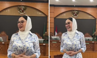 Hadiri persidangan pakai hijab putih, nikita mirzani hari ini aku jadi putri firaun