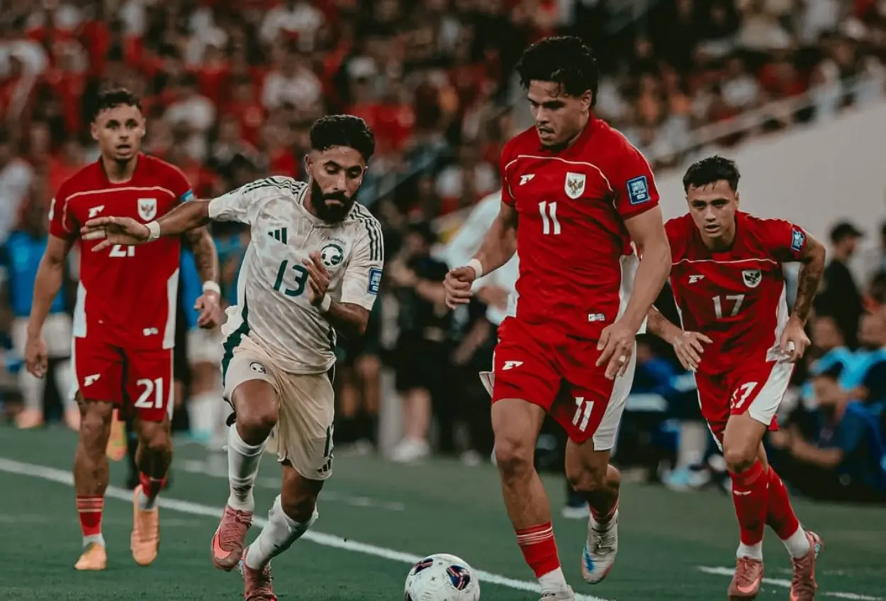 Hasil indonesia vs arab saudi 2 3, garuda tumbang dibekuk tuan rumah