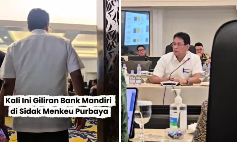 Ini yang ditemukan purbaya saat sidak kantor bank mandiri