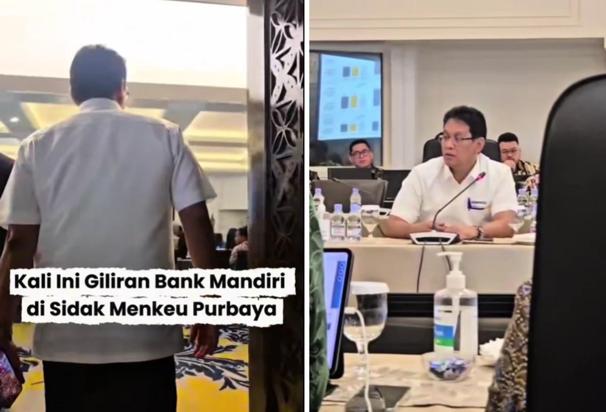 Ini yang ditemukan purbaya saat sidak kantor bank mandiri