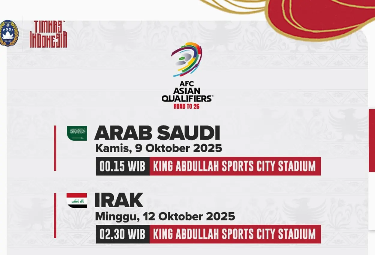 Jadwal timnas indonesia vs arab saudi di putaran 4 kualifikasi piala dunia 2026