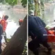Jasad pria yang jatuh ke kali angke cipondoh ditemukan