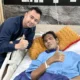 Jenguk fahmi bo, raffi ahmad janjikan beri bantuan biaya pengobatan penuh