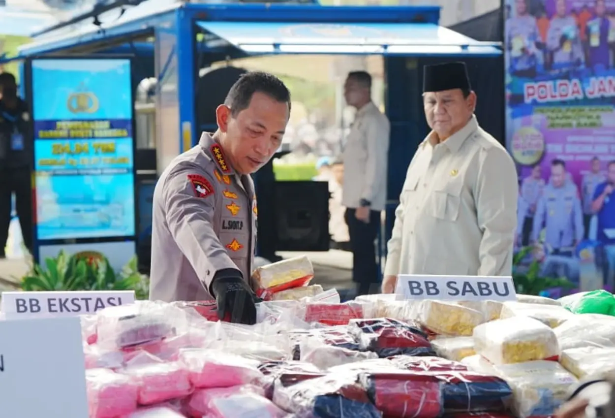 Kapolri sebut pemusnahan 214,84 ton narkoba berhasil selamatkan 629,93 juta jiwa