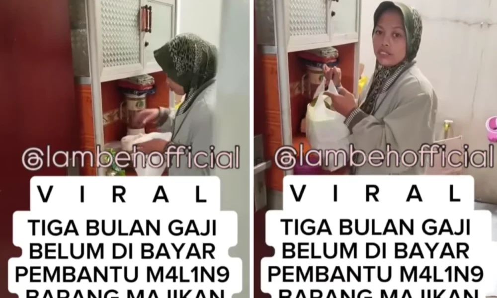 Kesal tak digaji tiga bulan, art ini curi sembako dari rumah majikan