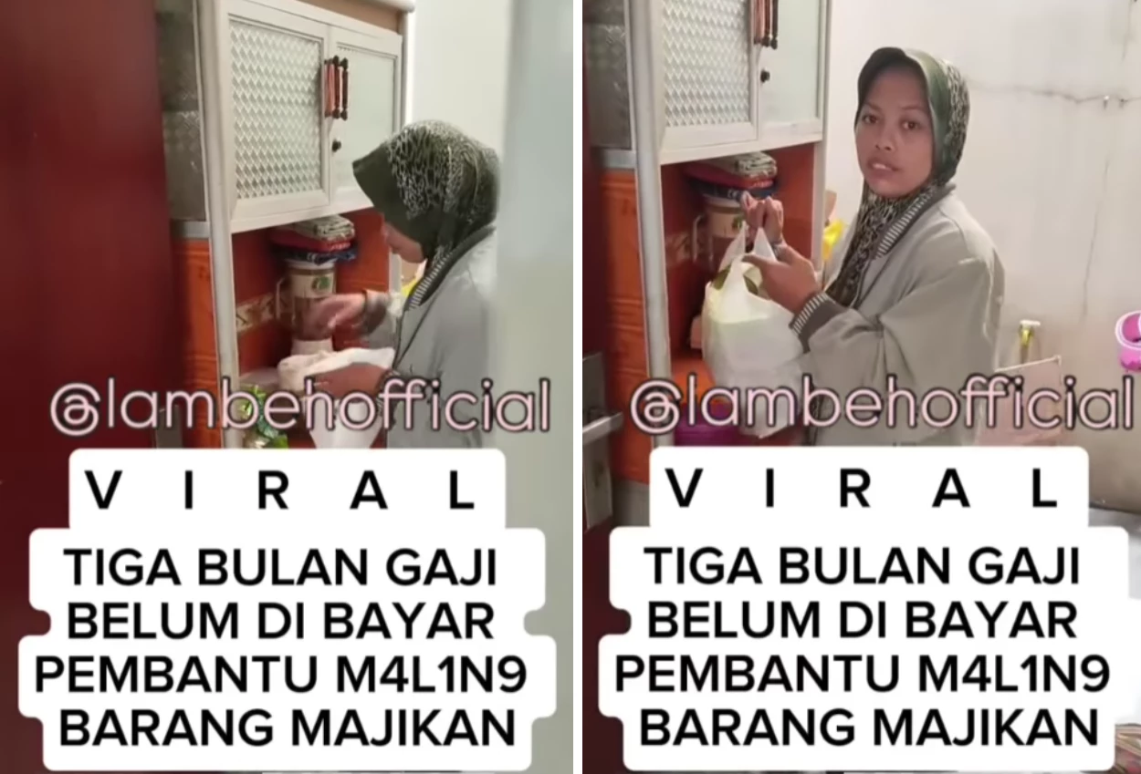 Kesal tak digaji tiga bulan, art ini curi sembako dari rumah majikan